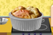 Apple & Cheddar Cheese Soufflés
