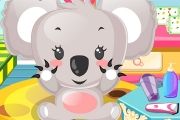 Baby Koala Caring