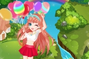 Colorful Balloon Girl